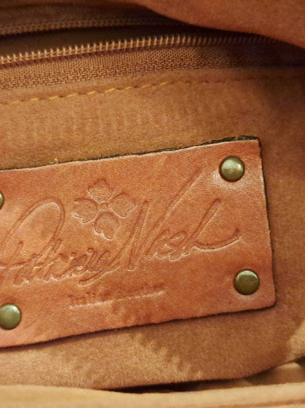 Patricia Nash Embossed Floral Leather Shoulder Bag - Brown - Picture 8 of 8